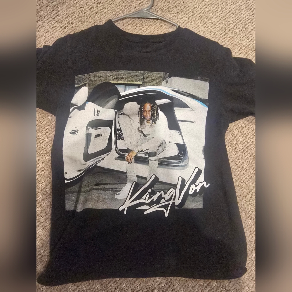 King Von Black Graphic Tee
